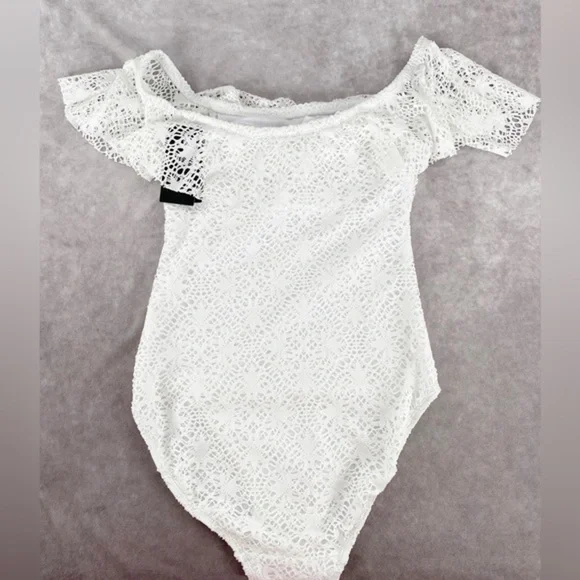 LAUREN Ralph Lauren Crochet One-Piece Swimsuit - Picture 5 of 8